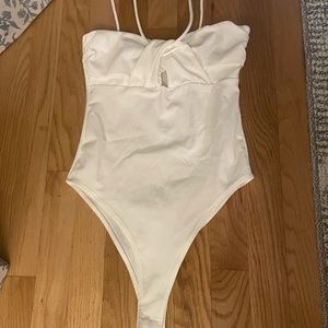 White Zara body suit